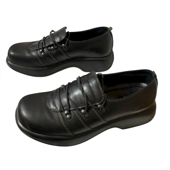 Dansko Shoes - 🌟 Dansko Lace-Up Comfort Clog Shoes Womens EU 40 US 9.5- 10 Black Leather
